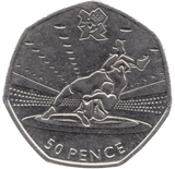 2011 CIRCULATED LONDON OLYMPIC 2012 50p WRESTLING - 50p CIRCULATED OLYMPIC - Cambridgeshire Coins