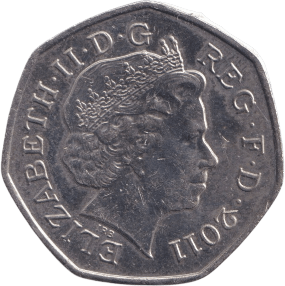 2011 CIRCULATED LONDON OLYMPIC OFF SIDE FOOTBALL 50P - 50p CIRCULATED OLYMPIC - Cambridgeshire Coins