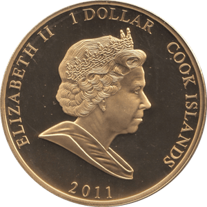 2011 COOK ISLANDS $1 COMMEMORATIVE COIN PRINCE WILLIAM & CATHERINE - WORLD COINS - Cambridgeshire Coins