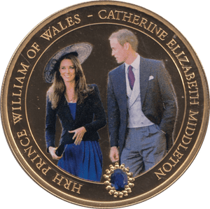 2011 COOK ISLANDS $1 COMMEMORATIVE COIN PRINCE WILLIAM & CATHERINE - WORLD COINS - Cambridgeshire Coins