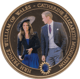 2011 COOK ISLANDS $1 COMMEMORATIVE COIN PRINCE WILLIAM & CATHERINE - WORLD COINS - Cambridgeshire Coins