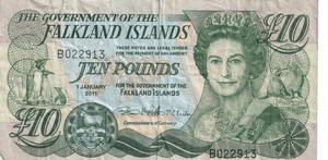2011 FALKLAND ISLANDS 10 POUNDS BANKNOTE REF-1677 - WORLD BANKNOTES - Cambridgeshire Coins