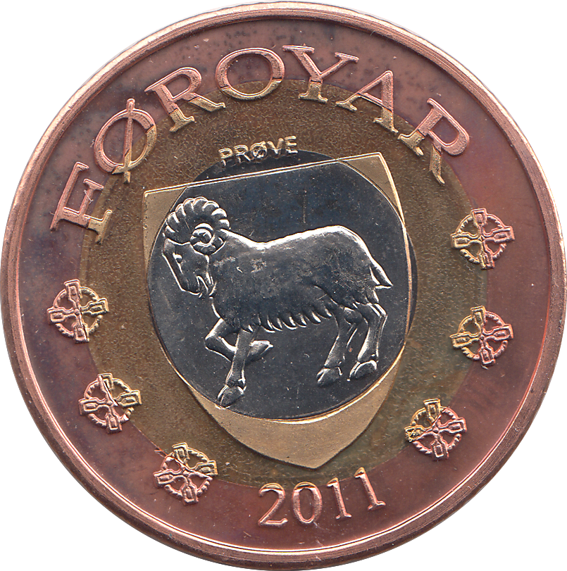 2011 FAORE ISLANDS 50 KRONUR - WORLD COINS - Cambridgeshire Coins