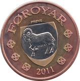 2011 FAORE ISLANDS 50 KRONUR - WORLD COINS - Cambridgeshire Coins