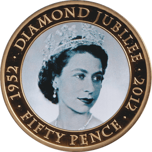 2011 FIFTY PENCE BAILIWICK OF JERSEY DIAMOND JUBILEE - WORLD COINS - Cambridgeshire Coins