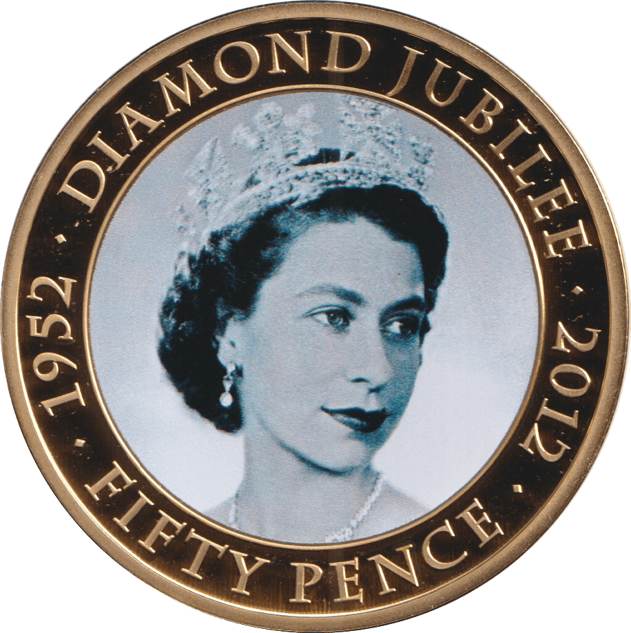 2011 FIFTY PENCE BAILIWICK OF JERSEY DIAMOND JUBILEE - WORLD COINS - Cambridgeshire Coins