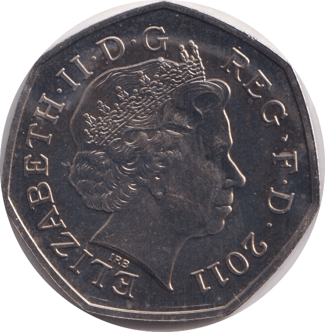 2011 FIFTY PENCE BRILLIANT UNCIRCULATED - 50p BU - Cambridgeshire Coins