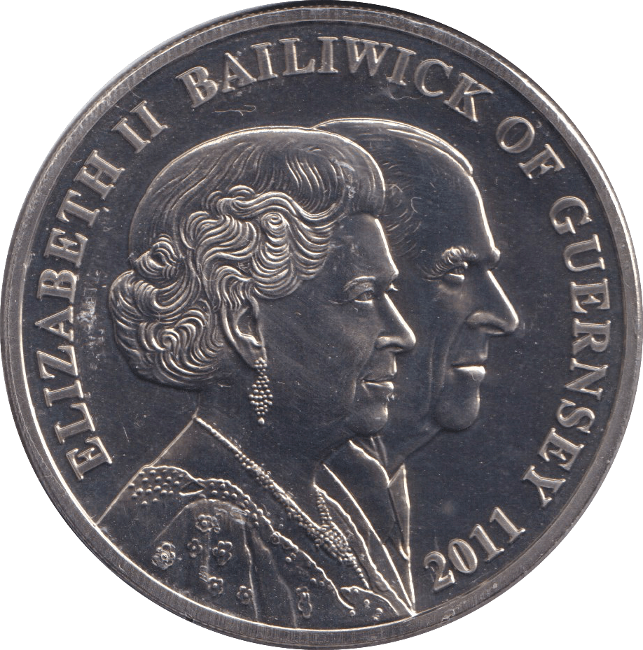 2011 FIVE POUNDS BAILIWICK OF GUERNSEY - WORLD COINS - Cambridgeshire Coins