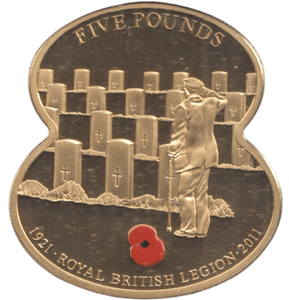 2011 FIVE POUNDS ROYAL BRITISH LEGION ( PROOF ) - WORLD COINS - Cambridgeshire Coins