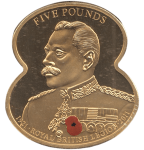 2011 FIVE POUNDS ROYAL BRITISH LEGION ( PROOF ) - WORLD COINS - Cambridgeshire Coins