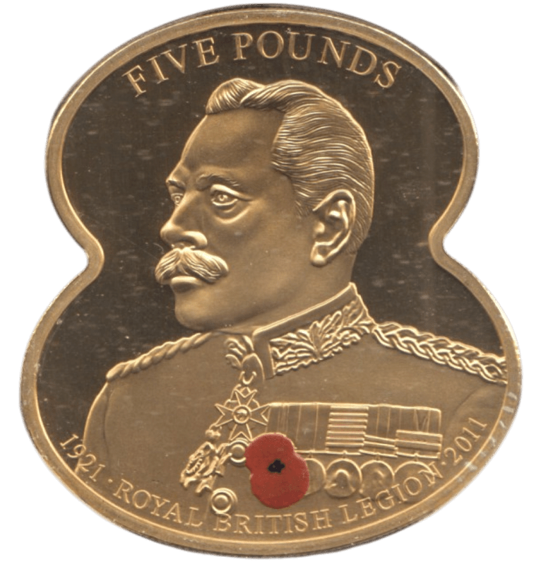 2011 FIVE POUNDS ROYAL BRITISH LEGION ( PROOF ) - WORLD COINS - Cambridgeshire Coins