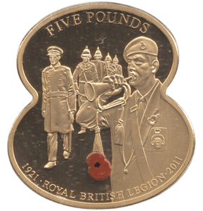 2011 FIVE POUNDS ROYAL BRITISH LEGION ( PROOF ) - WORLD COINS - Cambridgeshire Coins