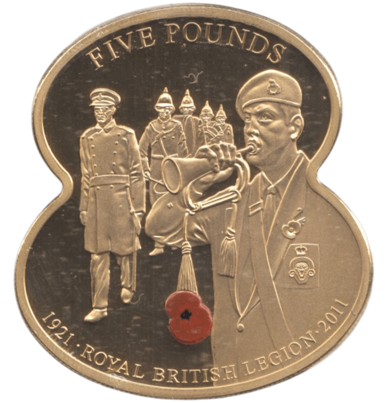 2011 FIVE POUNDS ROYAL BRITISH LEGION ( PROOF ) - WORLD COINS - Cambridgeshire Coins