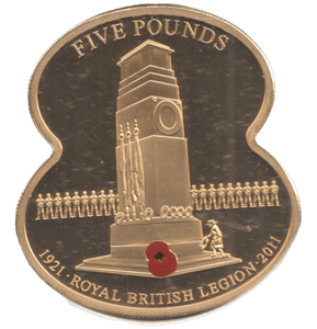2011 FIVE POUNDS ROYAL BRITISH LEGION ( PROOF ) - WORLD COINS - Cambridgeshire Coins