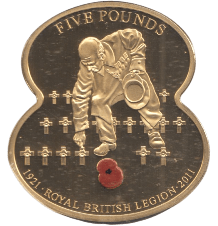 2011 FIVE POUNDS ROYAL BRITISH LEGION ( PROOF ) - WORLD COINS - Cambridgeshire Coins