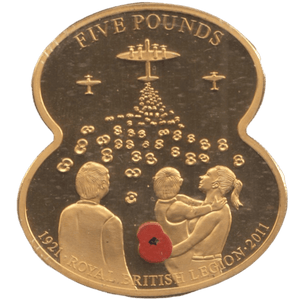 2011 FIVE POUNDS ROYAL BRITISH LEGION ( PROOF ) - WORLD COINS - Cambridgeshire Coins