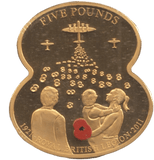 2011 FIVE POUNDS ROYAL BRITISH LEGION ( PROOF ) - WORLD COINS - Cambridgeshire Coins