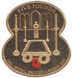 2011 FIVE POUNDS ROYAL BRITISH LEGION ( PROOF ) - WORLD COINS - Cambridgeshire Coins