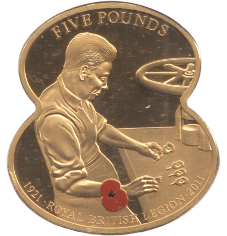 2011 FIVE POUNDS ROYAL BRITISH LEGION ( PROOF ) - WORLD COINS - Cambridgeshire Coins