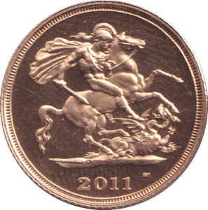 2011 GOLD HALF SOVEREIGN ( PROOF ) - HALF SOVEREIGN - Cambridgeshire Coins