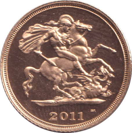 2011 GOLD HALF SOVEREIGN ( PROOF ) - HALF SOVEREIGN - Cambridgeshire Coins