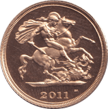 2011 GOLD HALF SOVEREIGN ( PROOF ) - HALF SOVEREIGN - Cambridgeshire Coins