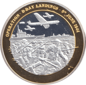2011 GOLD PLATED MEDALLION D - DAY OPERATION - MEDALS & MEDALLIONS - Cambridgeshire Coins
