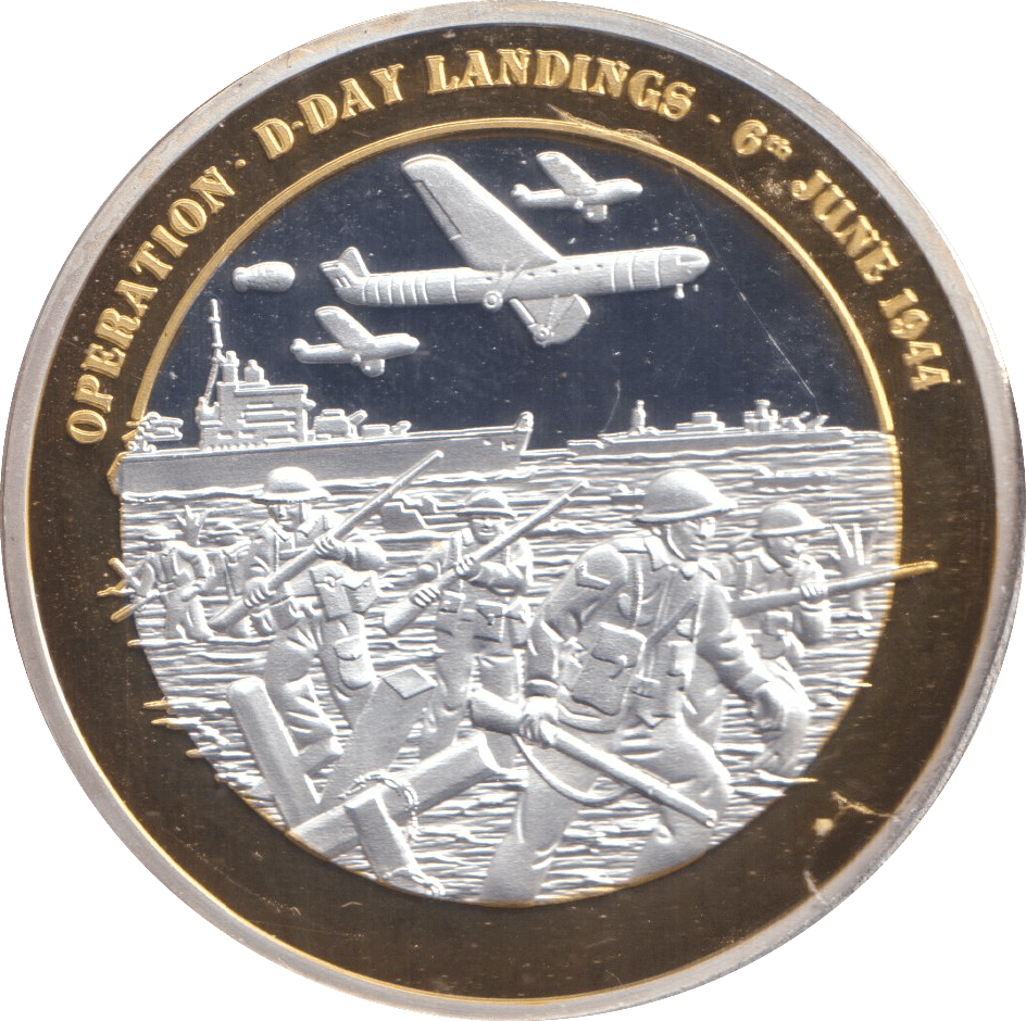 2011 GOLD PLATED MEDALLION D - DAY OPERATION - MEDALS & MEDALLIONS - Cambridgeshire Coins