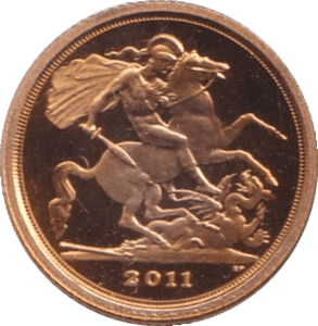 2011 GOLD QUARTER SOVEREIGN ( PROOF ) - QUARTER SOVEREIGN - Cambridgeshire Coins