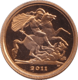 2011 GOLD QUARTER SOVEREIGN ( PROOF ) - QUARTER SOVEREIGN - Cambridgeshire Coins