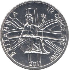 2011 HALF BRITANNIA 1/2 OZ FINE SILVER - SILVER BRITANNIA - Cambridgeshire Coins