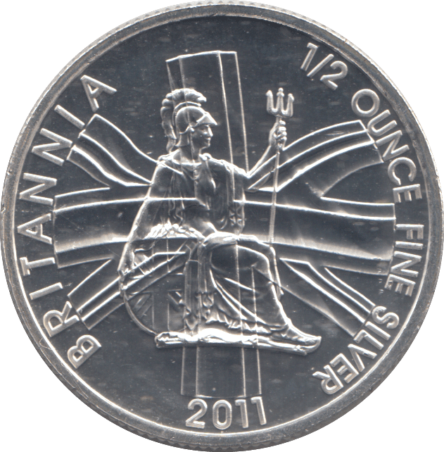 2011 HALF BRITANNIA 1/2 OZ FINE SILVER - SILVER BRITANNIA - Cambridgeshire Coins