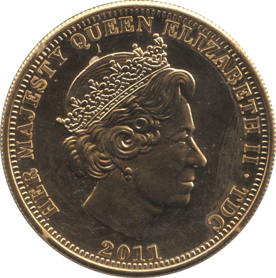 2011 ONE CROWN TRISTAN DA CUNHA F143 - WORLD COINS - Cambridgeshire Coins
