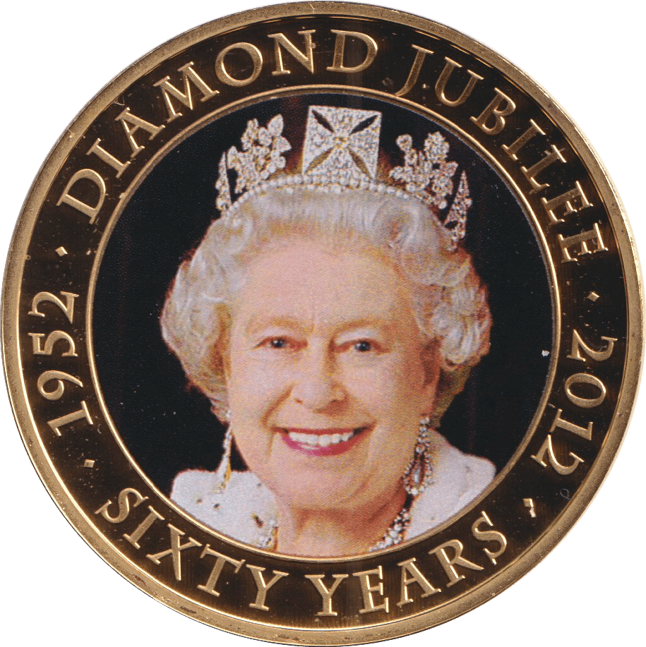 2011 ONE DOLLAR COOK ISLANDS DIAMOND JUBILEE SIXTY YEARS - WORLD COINS - Cambridgeshire Coins