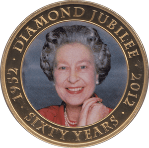 2011 ONE DOLLAR COOK ISLANDS DIAMOND JUBILEE - WORLD COINS - Cambridgeshire Coins