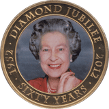 2011 ONE DOLLAR COOK ISLANDS DIAMOND JUBILEE - WORLD COINS - Cambridgeshire Coins