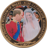 2011 ONE DOLLAR COOK ISLANDS WILLIAM AND CATHERINE ROYAL WEDDING - WORLD COINS - Cambridgeshire Coins