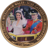 2011 ONE DOLLAR COOK ISLANDS WILLIAM AND CATHERINE ROYAL WEDDING - WORLD COINS - Cambridgeshire Coins