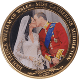 2011 ONE DOLLAR COOK ISLANDS WILLIAM AND CATHERINE ROYAL WEDDING - WORLD COINS - Cambridgeshire Coins