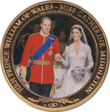 2011 ONE DOLLAR COOK ISLANDS WILLIAM AND CATHERINE ROYAL WEDDING - WORLD COINS - Cambridgeshire Coins