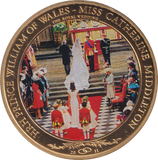 2011 ONE DOLLAR COOK ISLANDS WILLIAM AND CATHERINE ROYAL WEDDING - WORLD COINS - Cambridgeshire Coins