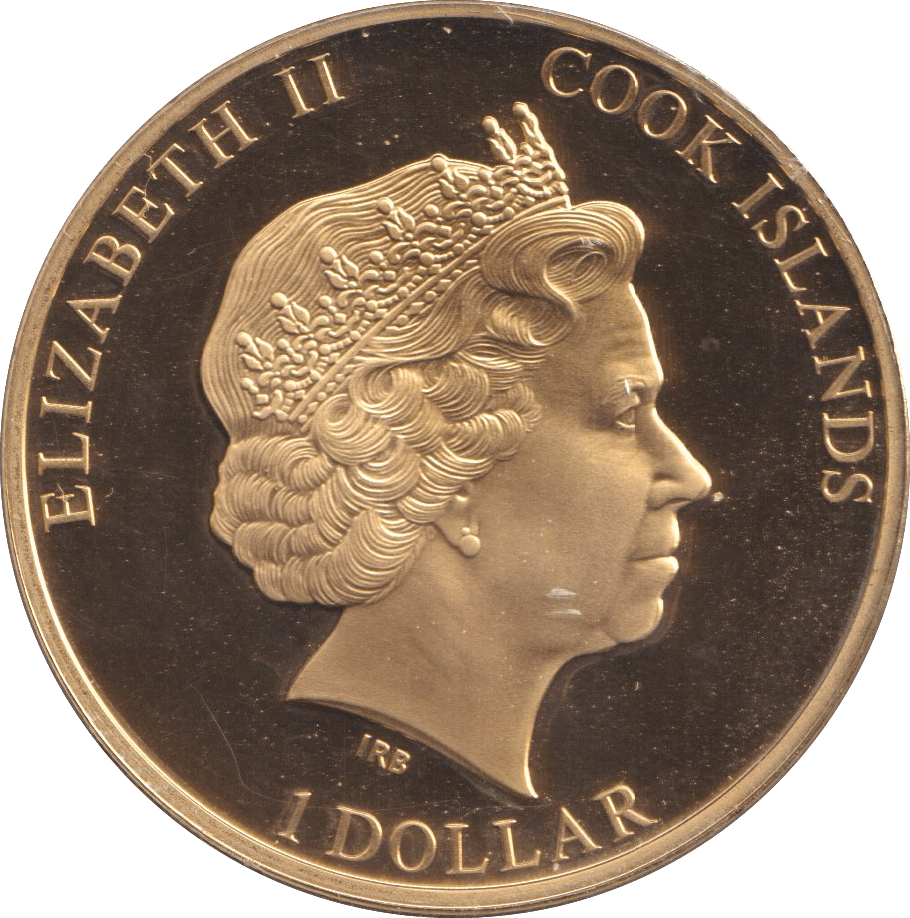 2011 ONE DOLLAR COOK ISLANDS WILLIAM AND CATHERINE ROYAL WEDDING - WORLD COINS - Cambridgeshire Coins