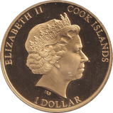 2011 ONE DOLLAR COOK ISLANDS WILLIAM AND CATHERINE ROYAL WEDDING - WORLD COINS - Cambridgeshire Coins