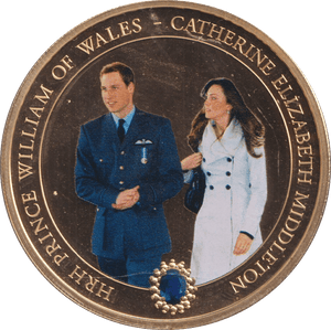 2011 ONE DOLLAR COOK ISLANDS WILLIAM AND KATHERINE - WORLD COINS - Cambridgeshire Coins