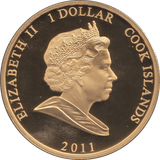 2011 ONE DOLLAR COOK ISLANDS WILLIAM AND KATHERINE - WORLD COINS - Cambridgeshire Coins