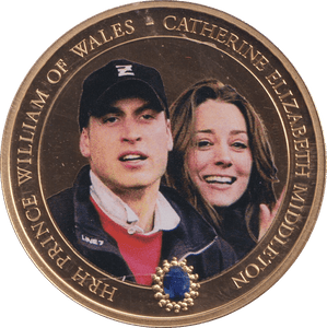 2011 ONE DOLLAR COOK ISLANDS WILLIAM AND KATHERINE - WORLD COINS - Cambridgeshire Coins