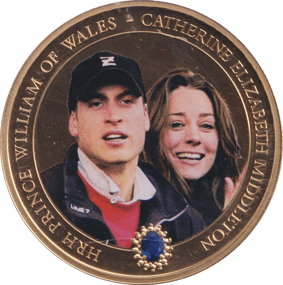 2011 ONE DOLLAR COOK ISLANDS WILLIAM AND KATHERINE - WORLD COINS - Cambridgeshire Coins