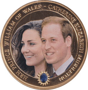 2011 ONE DOLLAR COOK ISLANDS WILLIAM AND KATHERINE - WORLD COINS - Cambridgeshire Coins