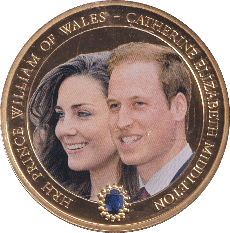 2011 ONE DOLLAR COOK ISLANDS WILLIAM AND KATHERINE - WORLD COINS - Cambridgeshire Coins