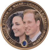 2011 ONE DOLLAR COOK ISLANDS WILLIAM AND KATHERINE - WORLD COINS - Cambridgeshire Coins